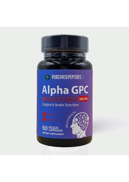 Alpha Gpc Choline Brain Memory Health 300 Mg 60 Caps