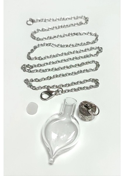 Metal Kapaklı Boş Fanus Canlı Kolye