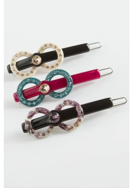 Halka Taşlı Klipsli Toka