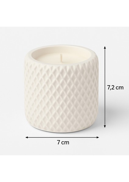 İkili Soya Wax Mum Seti – Geometrik Dokulu (7.2 x 7 cm) modelleri