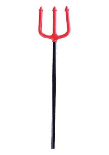 Halloween Cadılar Bayramı Şeytan Mızrağı 52 cm kırmızı 3 Çatllı Katlanabilir Korku Aksesuarı fiyatları