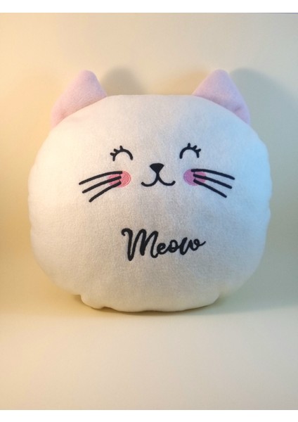 Meow Yazılı Peluş Kedi – Yumuşak Şirin - Rotaly fırsatları