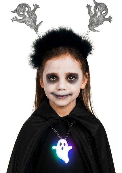 Halloween Cadılar Bayramı Taç Hayalet Simli