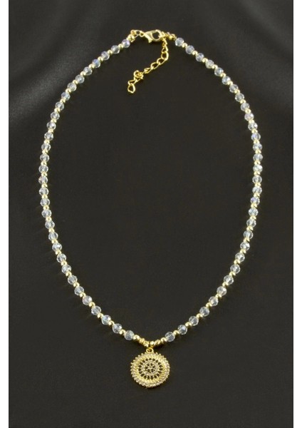 Nazar Zirkon Taşlı Kristal Kolye fiyatları