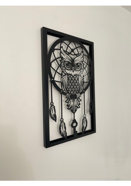 Baykuş Figürlü Rüya Kapanı Metal Duvar Tablosu fırsatları