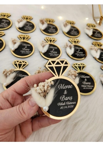 Pleksi Söz Nişan Magnet 20 Adet