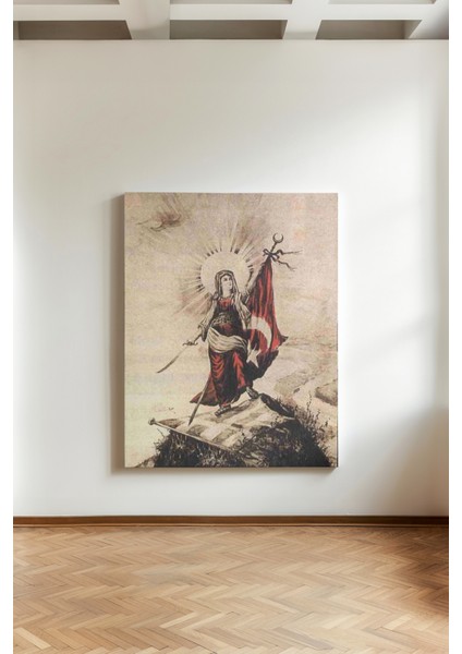 Vatan Ana - Kanvas Tablo - Osmanlı Cumhuriyet Tarihi Duvar Dekoru