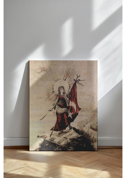 Vatan Ana - Kanvas Tablo - Osmanlı Cumhuriyet Tarihi Duvar Dekoru fiyatları