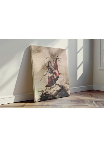 Vatan Ana - Kanvas Tablo - Osmanlı Cumhuriyet Tarihi Duvar Dekoru fırsatları