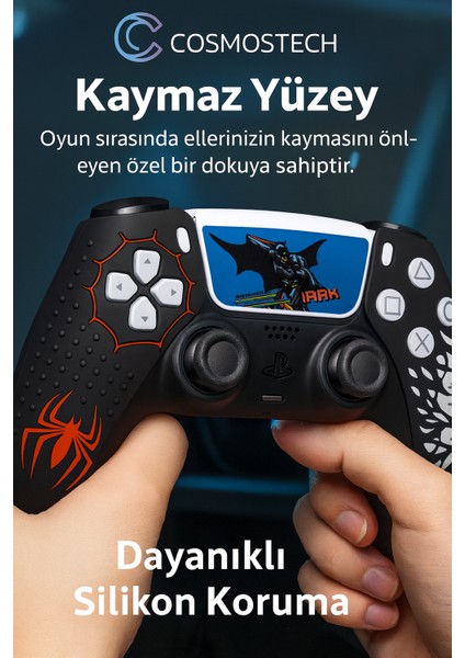 Ps5 Dualsense Joystick Koruyucu Silikon Kılıf – Yüksek Kaliteli, Esnek, Şık Spider 2 Desenli Kaplama indirimleri