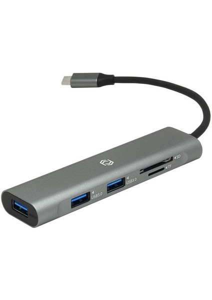 FA-7710TC Tip-C=3xUsb 3.0 Hub+Sd+Tf