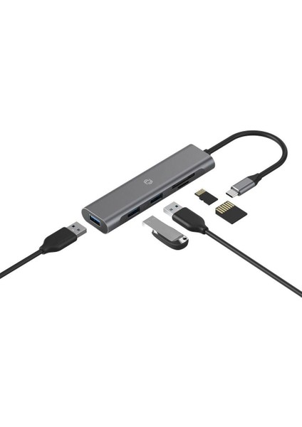 FA-7710TC Tip-C=3xUsb 3.0 Hub+Sd+Tf modelleri