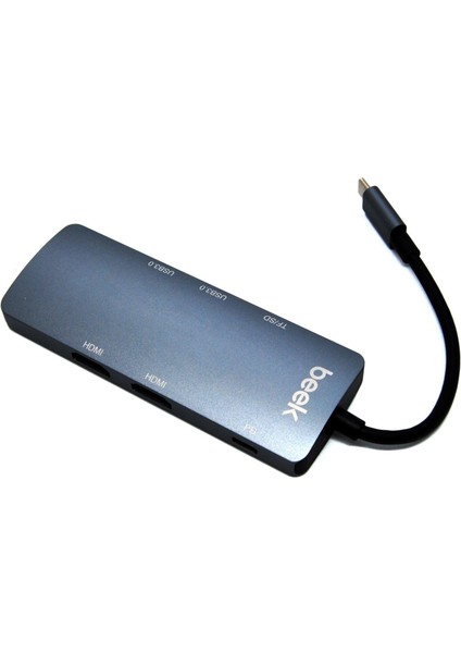 BA-DCK-UC08DH 8'li USB Type-C Docking Station fiyatları