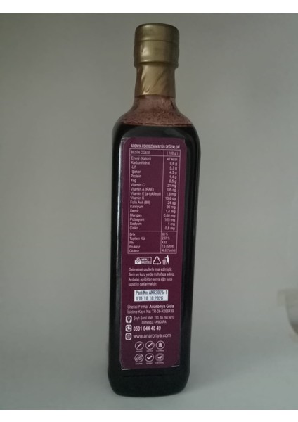 Aronya PEKMEZİ-750 cc fiyatları