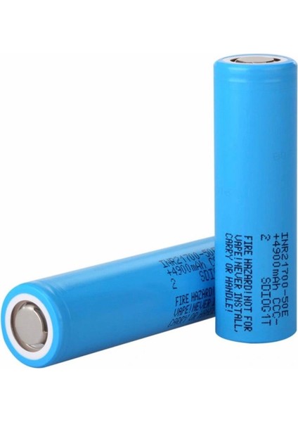 21700 50 E (Yenilenmiş) Lityum Pil 3.7VOLT 5000 Mah 10 Amper modelleri