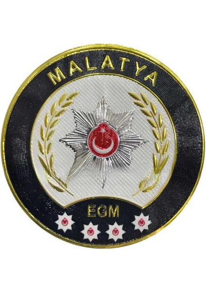 Malatya Polis Kol Arması 3D Plastik Tpu, Yeni Tip, Cırtlı, Standart Ölçü, 1.sınıf Kalite