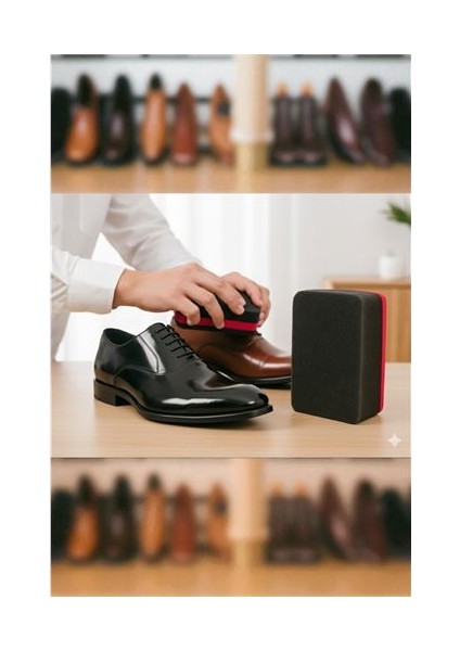 Ayakkabı ve Deri Parlatıcı Sünger - Kompakt Boy, Anında Parlaklık