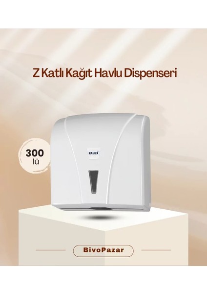 Z Katlı Kağıt Havlu Dispenseri 300 lü Beyaz