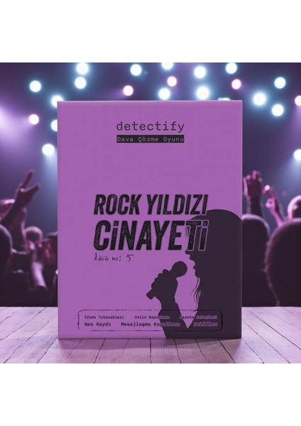 Cinayet Çözme Oyunu Rock Yıldızı Cinayeti Dosyası