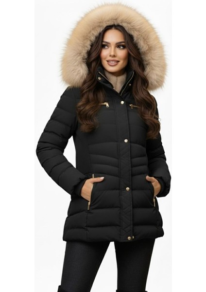 Kadın Spor Kapüşonlu Içi Peluş Mont M5306 BGL-ST04891 fiyatları