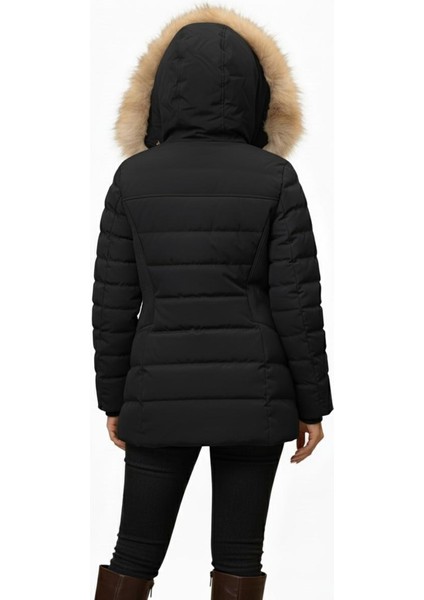 Kadın Spor Kapüşonlu Içi Peluş Mont M5306 BGL-ST04891 indirimleri