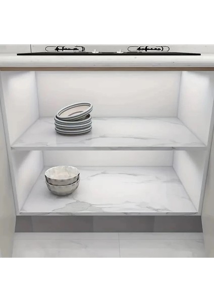 Mermer Desenli Mutfak Duvar Kağıdı Sticker - 5m x 60CM: Su ve Yağa Dayanıklı, Yüksek Sıcaklık Esnekliğine Sahip Tezgah, Dolap, Ocak Yenileme Folyosu T10 fırsatları