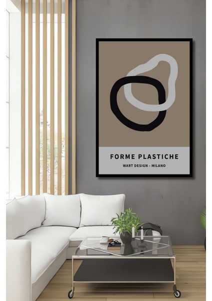 Çerçeve Görünümlü Soyut Sanat Ahşap Mdf Dekoratif Ev Duvar Tablo Dikdörtgen Ev Duvar Tablo