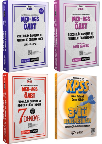 2026 Meb Ags Öabt Psikolojik Danışma ve Rehberlik Konu Anlatımı-Soru Bankası-7 Deneme