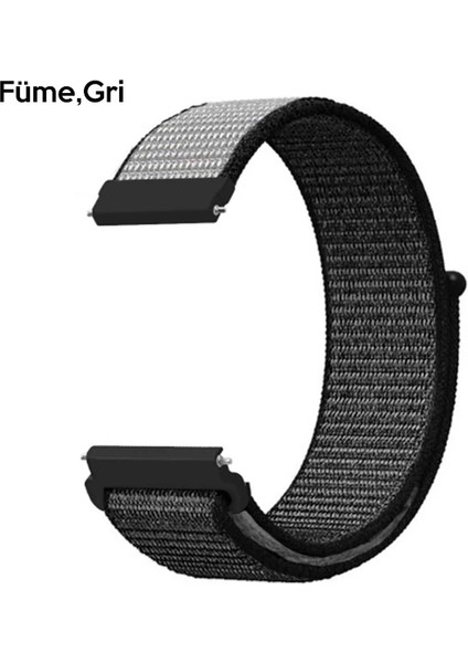 Ally 20MM Huawei Watch Galaxy Watch Classic Kayış Kordon Nylon LOOP-(1903)