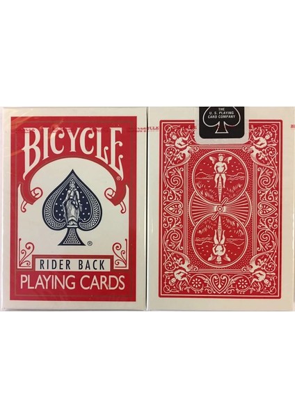 Standart Index Kırmızı Rider Back Oyun Kağıdı Kartı Iskambil Kartları