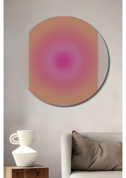 Ikizler Burcu Minimalist Ahşap Mdf Dekoratif Ev/işyeri Duvar Tablo Yuvarlak Ev/işyeri Duvar Tablo