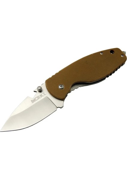 Crkt 3329 Brw Heat Kamp Çakı 18CM - Metal Sap, Kılıflı, Açacaklı, Perçinli