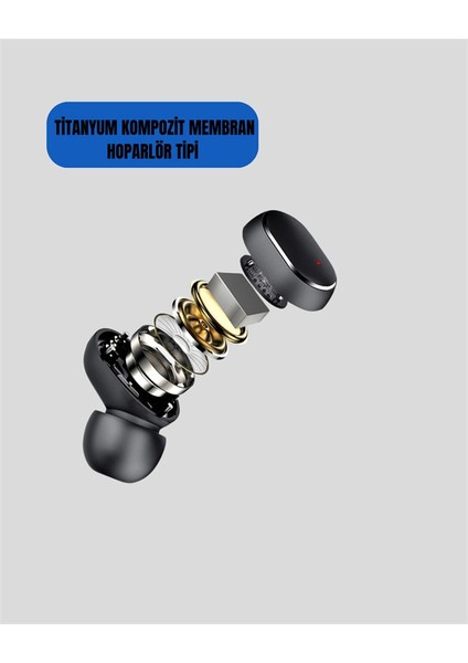 Kablosuz Kulak Içi Bluetooth Kulaklık Stereo Dokunmatik Kontrollü Kulaklık indirimleri