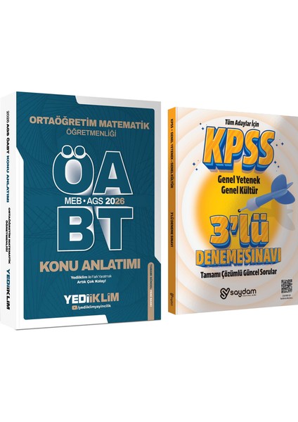 2026 Meb Ags Öabt Ortaöğretim Matematik Öğretmenliği Konu ANLATIMI(866 Sayfa)