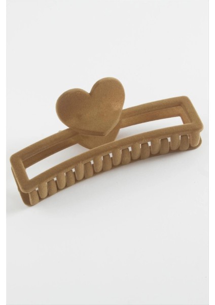 Kalp Renkli Kadife Mandal Toka 13 cm fiyatları