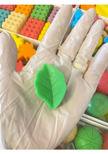 HEDİYELİK, DEKORATİF RENKLİ İLKBAHAR YAPRAK SABUNLAR 24 ADET KUTU İÇİNDE fiyatları