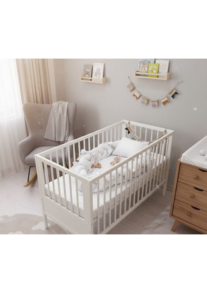 Babynest %100 Pamuk Özel Tasarım Örgü Korumalık Kenarlı Bebek Yatağı fiyatları