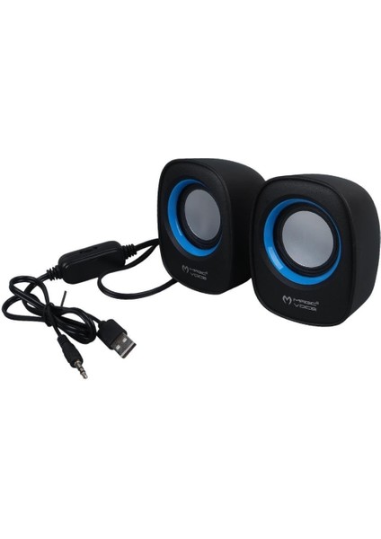 D-05A Mini 5 Watt Aux 2.0 Multimedia 1+1 USB Speaker - Hoparlör modelleri