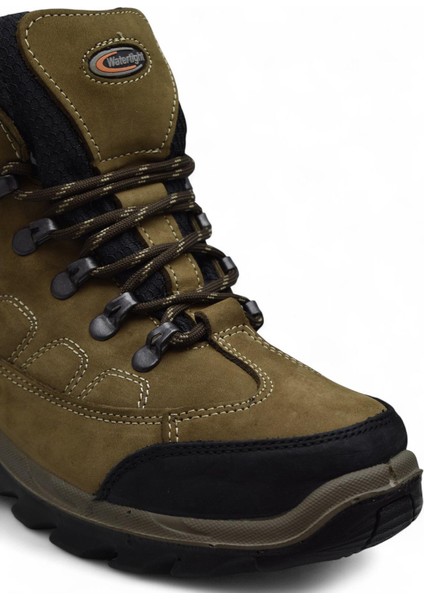 5538 Ortopedik Taban Su Geçirmez Unisex Hakiki Deri Bot Ayakkabı