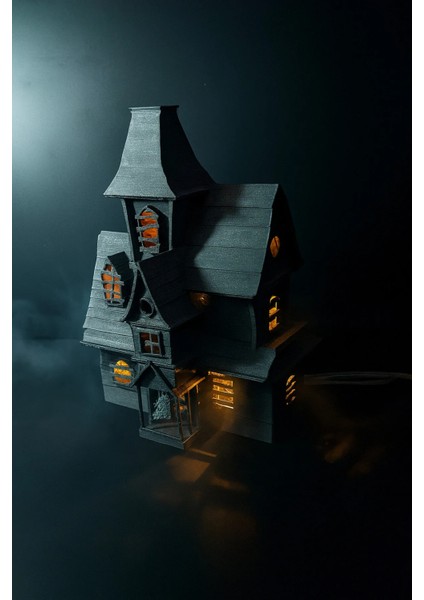 Model Ev Halloween Temalı Korku Evi LED Işık