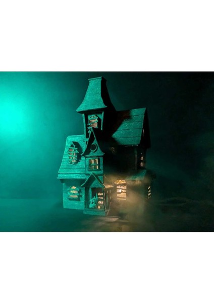 Model Ev Halloween Temalı Korku Evi LED Işık modelleri
