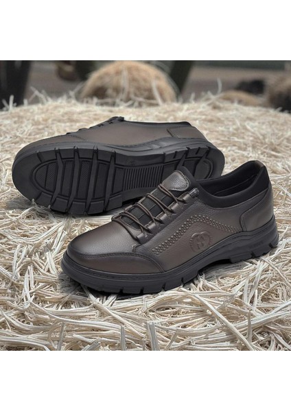 389R Tam Ortopedik Topuk Masajlı Taban Erkek Ayakkabı Hakiki Deri Mevsimlik Ayakkabı fırsatları