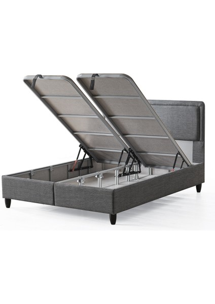 Melisa Çift Kişilik Sandıklı Baza + Full Ortopedik Antibakteriyel Paket Yaylı Visco Yatak + Başlık 3 Lü Set modelleri