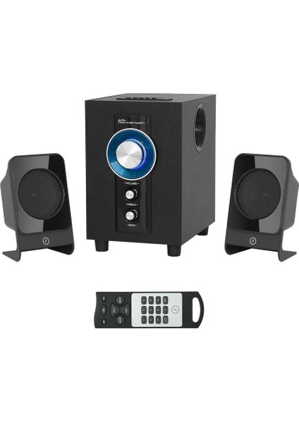 FS-6100 2.1 40W Rms Usb+Sd+Mmc Ahşap modelleri