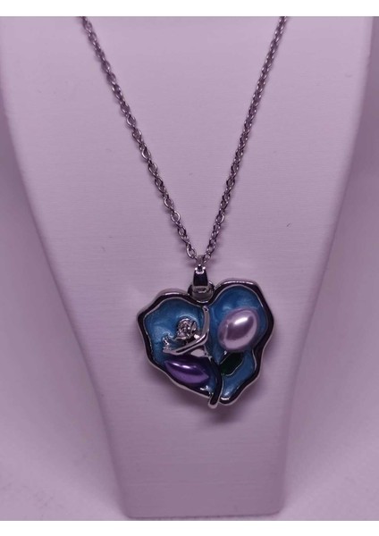 Inci Detaylı Deniz Kabuğu Figürlü Çelik Kadın Kolye indirimleri