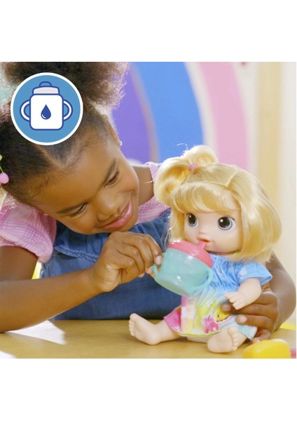 F7356 Baby Alive Bebeğim ile Eğlenceli Yudumlar Sarışın +3 Yaş fırsatları