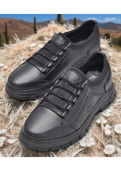 389R Tam Ortopedik Topuk Masajlı Taban Erkek Ayakkabı Hakiki Deri Mevsimlik Ayakkabı fiyatları