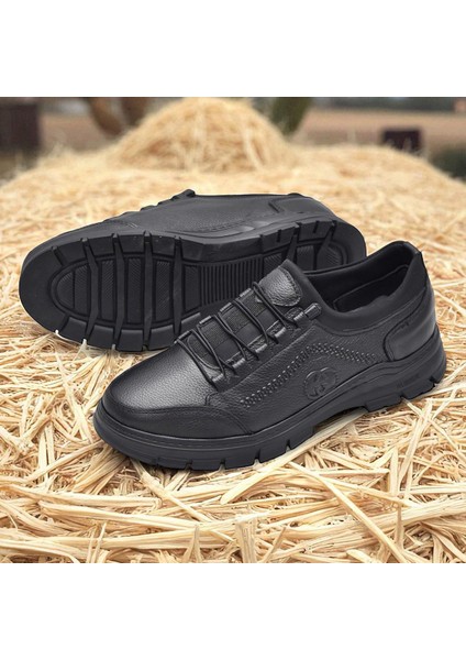 389R Tam Ortopedik Topuk Masajlı Taban Erkek Ayakkabı Hakiki Deri Mevsimlik Ayakkabı fırsatları