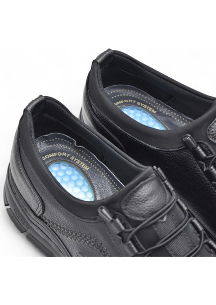 389R Tam Ortopedik Topuk Masajlı Taban Erkek Ayakkabı Hakiki Deri Mevsimlik Ayakkabı