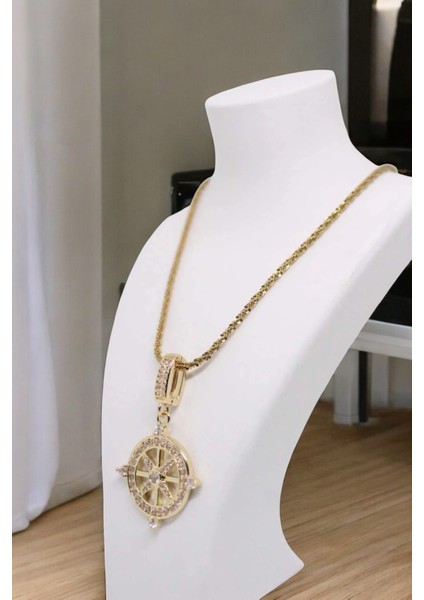 Çelik Paslanmaz Zafer Kalkanı Kadın Kolyesi